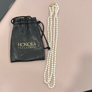 Honora Classic White Pearl Necklace